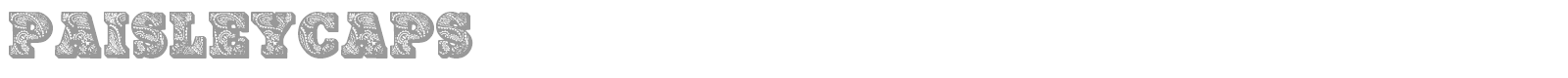 Paisley Caps font preview